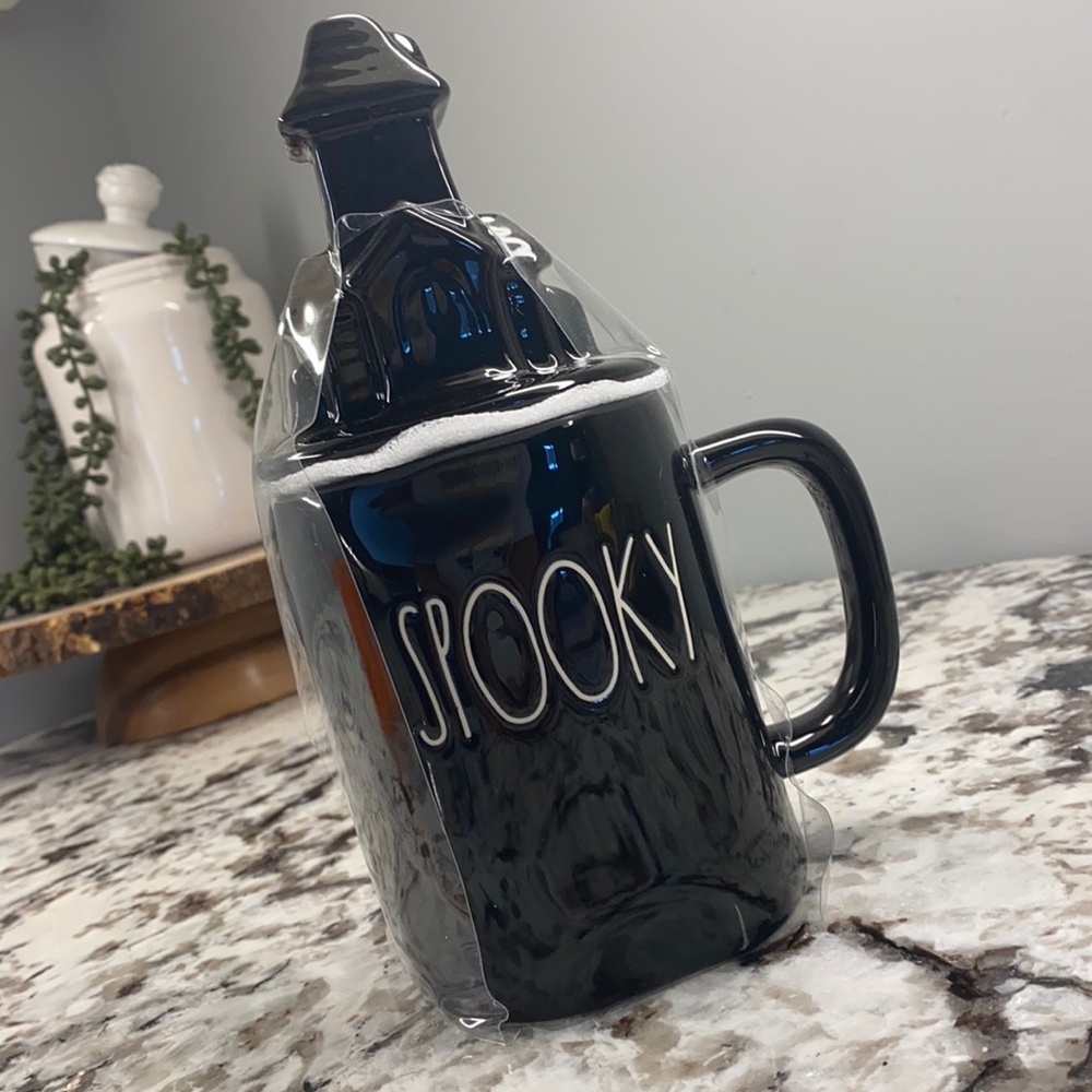 rae dunn halloween spooky mug